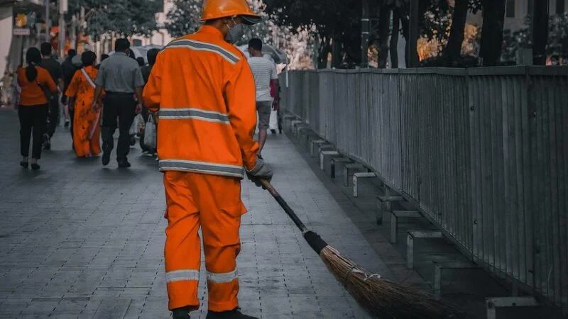 sanitation worker, street, urban, cleaning, work, labor, uniform, sanitation worker, sanitation worker, sanitation worker, sanitation worker, sanitation worker